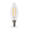 FEIT Electric B10 3.3 Watt Filament LED Bulb, E12, 3000k, Clear, Package Of 24