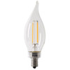 FEIT Electric Ba10 5.5 Watt Filament Flame Led, E12, 5000k, Clear, Package Of 24