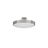 AFX 18" LED Semi-Flush Ceiling Mount Fixture, 27/30/35/40/50k, Satin Nickel