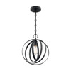 Satco Pendleton 1 Light Pendant, Medium Base, Matte Black