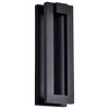 SATCO Crew 15" LED Outdoor Sconce, 3000k, 32 Watts, Sand Black