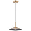 SATCO Corrine 10" LED Pendant, 3000k/4000k/5000k, 18 Watts, Burnished Brass