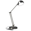 Advantus Ottlite Refine LED Desk Lamp With USB Charging, Brushed Nickel