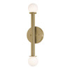 Afx Lane 20" LED Sconce Light Antique Brass 120-277v 27/30/35/40/50k