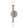 Afx Lane 20" LED Sconce Satin Nickel 120-277v 27/30/35/40/50k