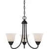 Designers Fountain Kendall 3-Light Hanging Indoor Chandelier (Oil-Rubbed Bronze) (Glass)