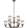 Designers Fountain Anson 9-Light Indoor Chandelier (Glass)