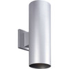 Progress Lighting Led Cylinder Two-Light Metallic Gray Wall Bracket