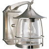 Progress Lighting Prairie 6.38 X 9.13 In. 1-Light Outdoor Lantern (Brushed Nickel)