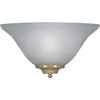 12 In. 1-Light Incandescent Wall Sconce (Frosted Glass)