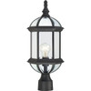 Nuvo Lighting Boxwood 100w Lighting Post Cap (Black)