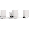 Progress Lighting Metric 22.25 In. 3-Light Incandescent Bath Vanity Fixture (Polished Chrome)