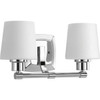 Progress Lighting Glance 15 In. 2-Light Incandescent Bath Vanity Fixture