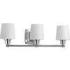 Progress Lighting Glance 24 In. 3-Light Incandescent Bath Vanity Fixture (Polished Chrome)