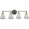 Progress Lighting Gauge 35 In. 4-Light Incandescent Bath Vanity Fixture