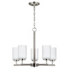 Generation  Lighting Oslo 5-Light Indoor Chandelier (B. Nickel) (Glass)