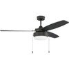 Craftmade Intrepid 52 In. 3-Blade LED Ceiling Fan With Light (Brown)