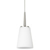 Sea Gull Lighting Driscoll One Light Mini-Pendant Brushed Nickel