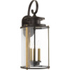 Progress Lighting Led Squire Antique Bronze Three-Light Large Wall Lantern