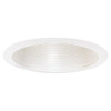 Generation Lighting Traditional White Recessed 6" Baffle Trim