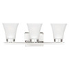 Generation Lighting Bayfield 9.5 Watts Three Light Bath Sconces Chrome