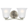 Generation Lighting Emmons 100 Watts Two Light Bath Sconces Brushed Nickel