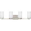 Generation Lighting Hettinger 9.5 Watts Four Light Bath Sconces Brushed Nickel