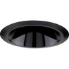Progress Lighting Black Alzak Cone Trim 7.75 X 4.75