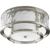 Progress Lighting 15 In. 2-Light Incandescent Flush Mount Light (Brushed Nickel)
