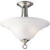 Progress Lighting 16 In. 2-Light Fluorescent Flush Mount Light (Brushed Nickel)