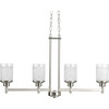 Progress Lighting Alexa 4-Light Ceiling Indoor Chandelier (Glass)