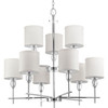 Progress Lighting Status 9-Light Indoor Chandelier (Fabric)