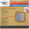 Merit Pro 03215 4" X 4" Wall Repair Patch - Contractor, Case Of 30