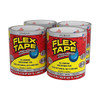 Flex Seal Strong Rubberized Waterproof Tape, Clear, 4" X 5', Case Of 4