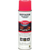 Rust-Oleum Inverted Marking Paint - Fluorescent Pink, Water, 17 Oz, Case Of 12