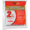Merit Pro Dynamic 00387 9' X 12' 2 Mil Plastic Drop Cloth, Flat, Package Of 24