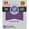 3m 27220tri-20 9" X 11" 220 Grit Pro Grade No Slip Grip Sandpaper, Package Of 20