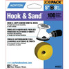 Norton 49222 5" P100 8 Hole Hook And Loop Disc, Package Of 25