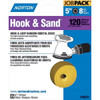 Norton 49221 5" P120 8 Hole Hook And Loop Disc, Package Of 25
