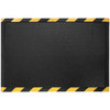 M+a Matting Duracomfort Grip Surface Mat Black With Striped Border 3'X5' 476235000