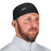 Ergodyne 6630 Black High-Performance Terry Cloth Skull Cap Case Of 6 12516