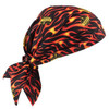 Ergodyne 6710ct Flames Cooling Bandana Triangle Hat Pva Tie Case Of 6 12588