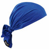 Ergodyne 6710ct Solid Blue Cooling Bandana Triangle Hat Pva Tie Case Of 6 12587