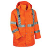 Ergodyne 8365 5xl Orange Class 3 Hi-Vis Rain Jacket 24319