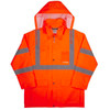 Ergodyne 8366 5xl Orange Class 3 Lightweight Hi-Vis Rain Jacket 24369
