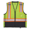 Ergodyne 8251hdzbk 4xl/5xl Lime Hi Vis Safety Vest 23039