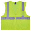 Ergodyne 8256z 4xl/5xl Lime Class 2 Self-Extinguishing Vest - Zipper 21579