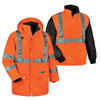 Ergodyne 8385 S Orange 4-In-1 Hi-Vis Winter Jacket Parka 24372