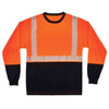 Ergodyne 8281bk L Orange Class 2 Long Sleeve Shirt Black Bottom 22684