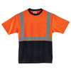 Ergodyne 8289bk 5xl Orange Class 2 Hi-Vis T-Shirt Black Bottom 22519